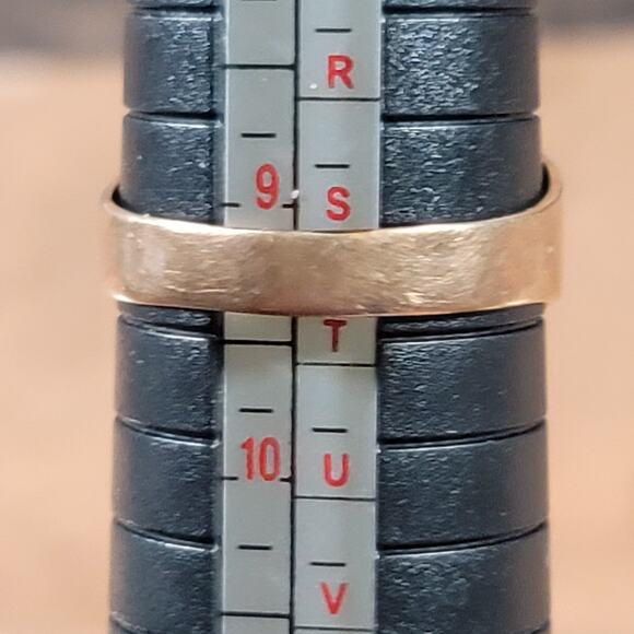 Vintage Ostby & Barton 10K Gold Hematite Signet Ring - Picture 5 of 9